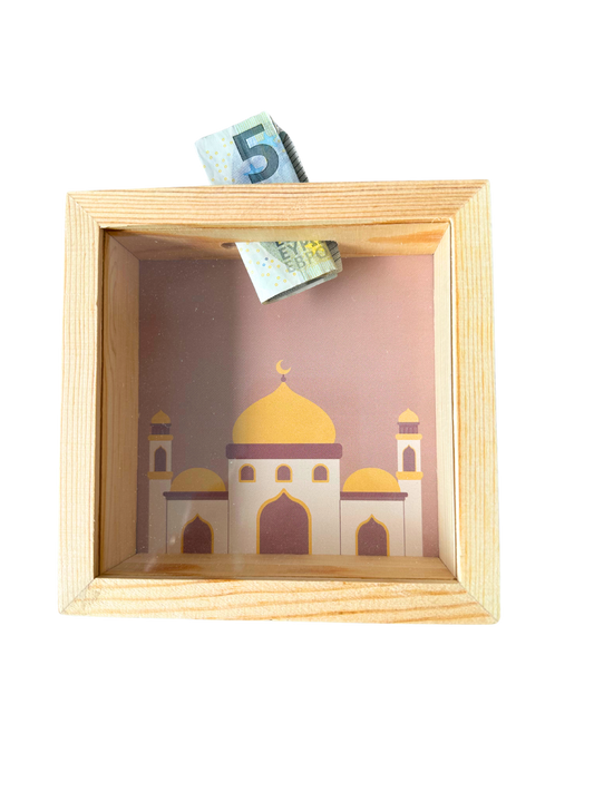 Spaarpot- minaret roze