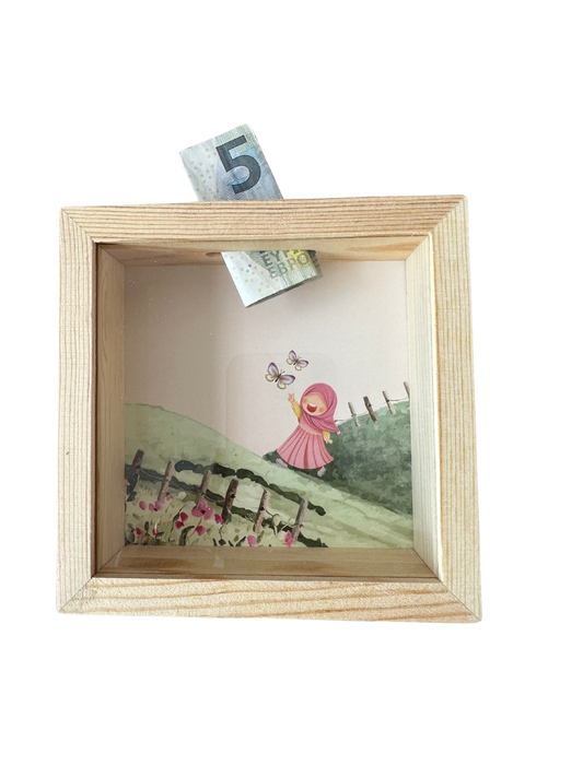 Spaarpot- flowergarden girl